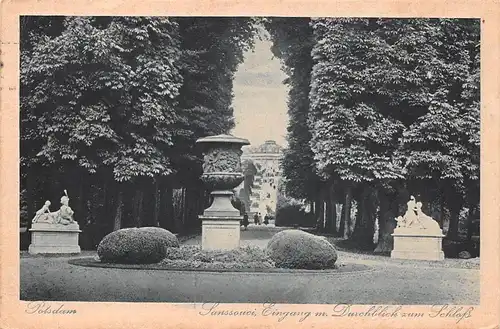 Potsdam Sanssouci mit Durchblick zum Schloss gl1923 168.363