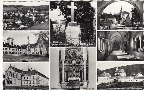 Heiligenkreuz u.a., Mehrbildkarte, Niederösterreich ngl G4910