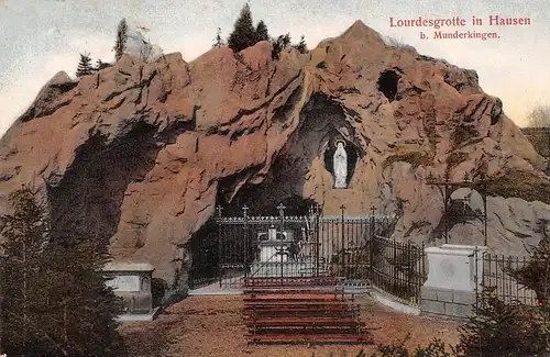 Hausen bei Munderkingen Lourdesgrotte gl1915 170.796