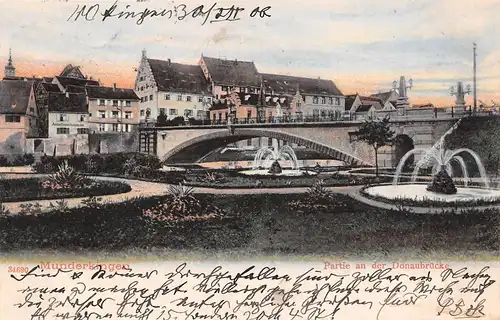 Munderkingen a.D. Partie an der Donaubrücke gl1906 170.817