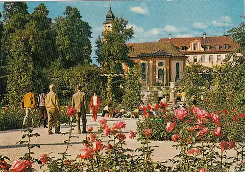 Insel Mainau im Bodensee, Schloß und Schloßkirche im Rosengarten ngl G4320