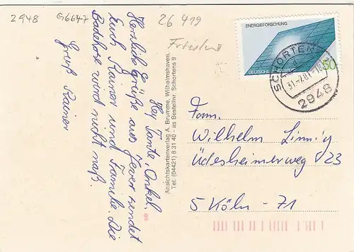 Schortens a.d.Nordsee, Mehrbildkarte ngl G6647