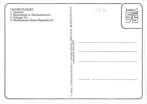 Reutlingen Teilansichten Mehrbildkarte ngl 170.873