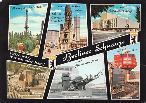 Berlin Teilansichten Mehrbildkarte gl1992 171.148