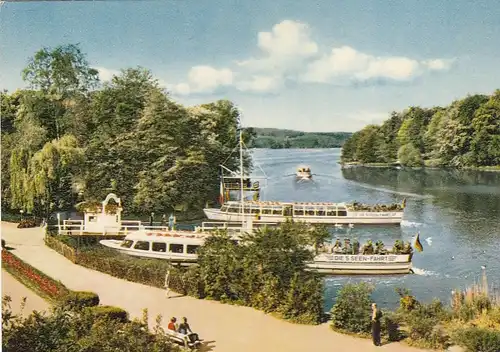 Malente-Gremsmühlen, Abafhrtsstelle 5-Seen-Fahrt, Diekseebucht ngl G6667