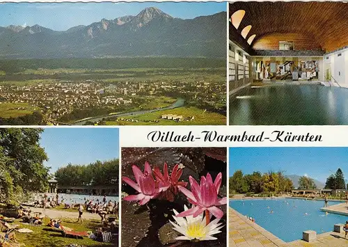 Villach, Warmbad, Kärnten, Mehrbildkarte glum 1970? G5008