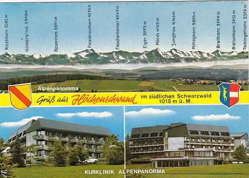 Höchenschwand, Schwarzwald, Mehrbildkarte glum 1970? G4249