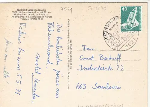 Höchenschwand, Schwarzwald, Mehrbildkarte glum 1970? G4249