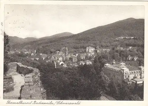 Badenweiler im Schwarzwald, Teilansicht gl1963 G4267