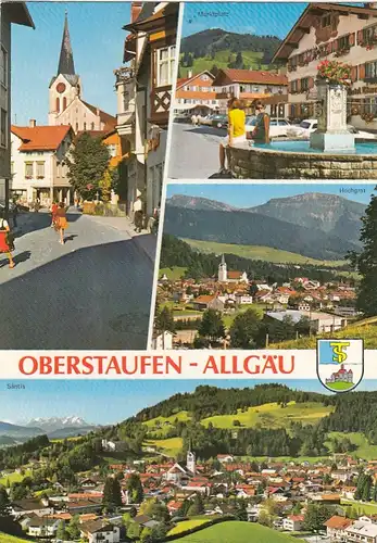 Oberstaufen im Allgäu, Mehrbildkarte gl1984 G6745