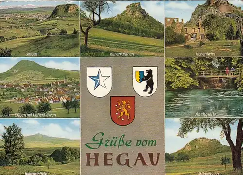 Grüße aus dem Hegau, Mehrbildkarte gl1973 G4290