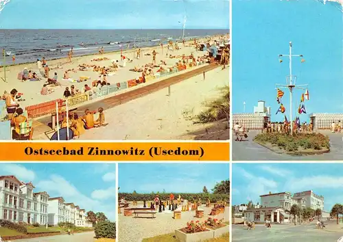 Ostseebad Zinnowitz Strand Ferienheime Sportanlage glca.1980 169.402