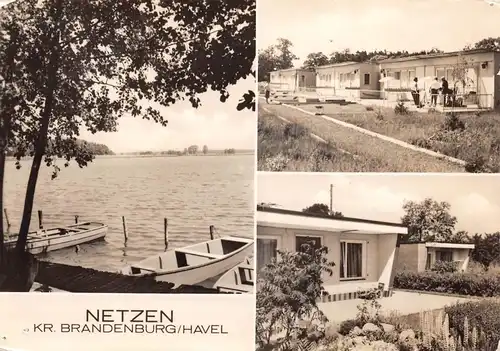 Netzen (Kreis Brandenburg/Havel) Wohnhäuser Boote glca.1970 168.620