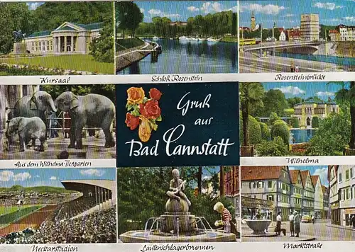 Bad Cannstatt (Stuttgart) , Mehrbildkarte ngl G6761