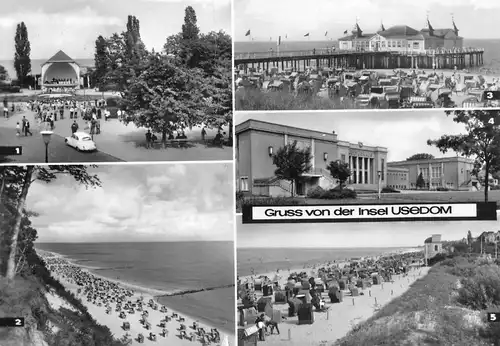 Gruß von der Insel Usedom Seebäder Teilansichten gl1974 169.514