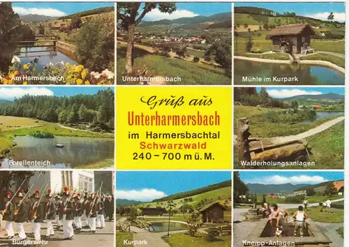 Zell-Harmersbach, OT Unterharmersbach, Mehrbildkarte ngl G4353