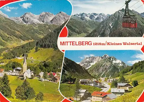 Mittelberg im Kleinen Walsertal, Vorarlberg, Mehrbildkarte ngl G5211