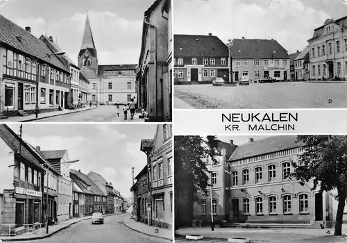 Neukalen (Malchin) Markt Oberschule Straßenpartien gl1979 171.372