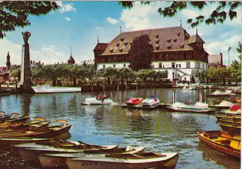 Konstanz Hafen mit Konziliumsgebäude gl1976 G6307