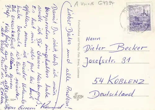 Dornbirn, Mehrbildkarte glum 1970? G4394