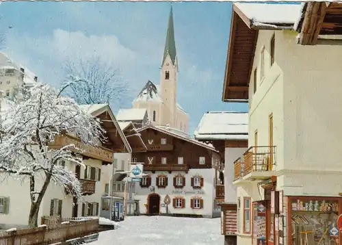 Kirchberg, Tirol, Strassenbild im Schnee gl1982? G4430