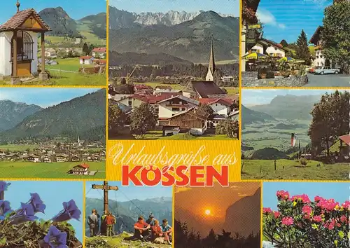 Kössen am Wilden Kaiser, Tirol, Mehrbildkarte gl1982 G4545