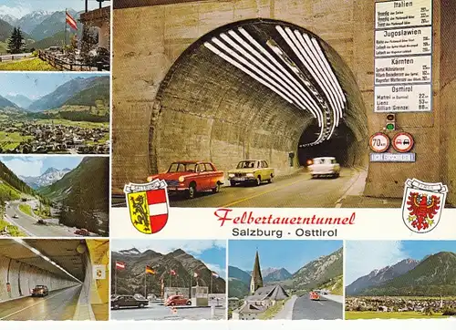 Felbertauern-Tunnel, Mehrbildkarte gl1977? G4446