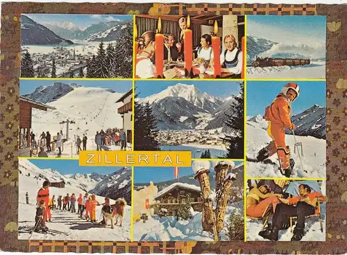 Das schöne Zillertal, Tirol, Mehrbildkarte gl1981 G4466