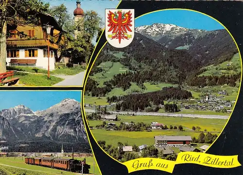 Ried im Zillertal, Tirol, Mehrbildkarte gl1972 G4483