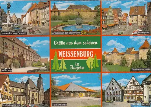 Weissenburg in Bayern, Mehrbildkarte gl1989 G6440