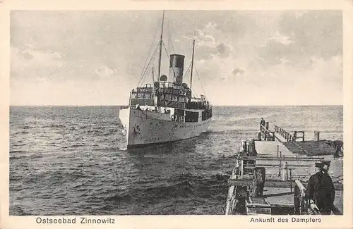 Zinnowitz Ankunft des Dampfers ngl 169.312