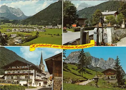Hall i.Tirol, am wilden Kaiser, Mehrbildkarte gl1977 G4541