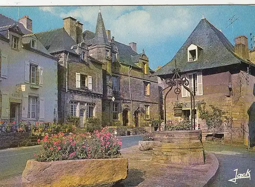 Rochefort-en-Terre, Bretagne, le place du puits ngl G4647