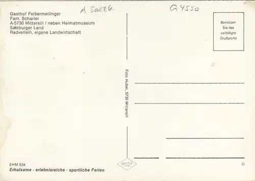 Mittersill, Salzburg, Gasthof Felbermeilinger ngl G4550