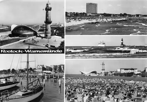 Rostock-Warnemünde Strand Hafen Teilansichten gl1982 171.540