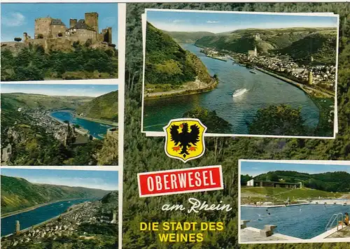 Oberwesel am Rhein, Mehrbildkarte ngl G6566