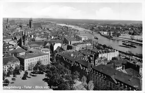 Magdeburg Blick vom Dom feldpgl1940 171.603
