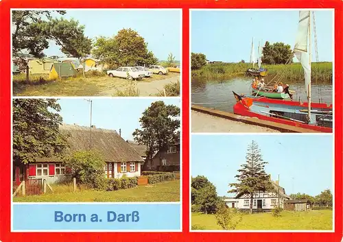 Born (Darß) Campingplatz Bauernhaus Boote gl1987 169.846