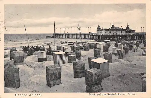 Ostseebad Ahlbeck Blick auf die Seebrücke mit Strand gl1926 169.494