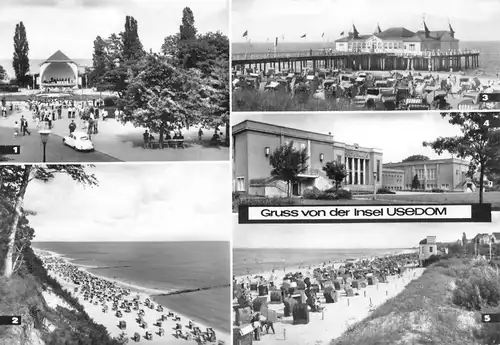 Gruß von der Insel Usedom Seebäder Teilansichten gl1974 169.516