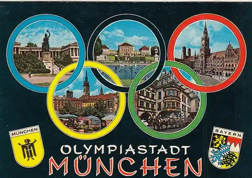 München, Olympiastadt, Mehrbildkarte ngl G6692