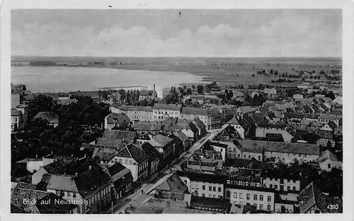 Neustrelitz Blick auf die Stadt gl1954 169.174