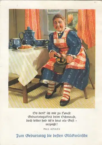 Geburtstag-Wünsche aus der Wohnstube glum 1960? G4812