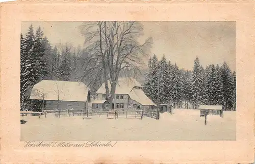 Schierke/Harz Landschaft und Anwesen im Schnee ngl 171.709