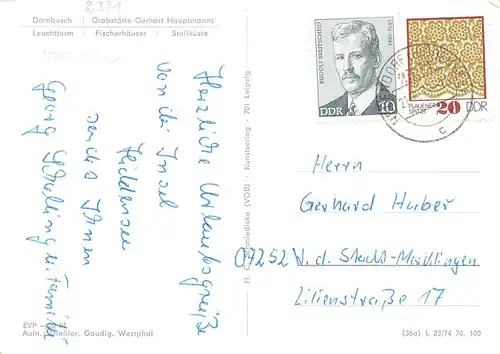 Insel Hiddensee Dornbusch Grabstätte Leuchtturm gl1974 169.576