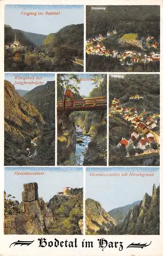 Bodetal/Harz Teilansichten gl1939 171.726