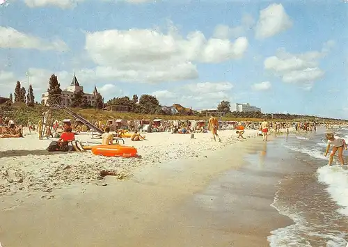 Zinnowitz Strand mit Blick auf Erholungsheime gl1989 169.282