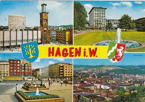 Hagen, Westf., Mehrbildkarte gl1977 G5757