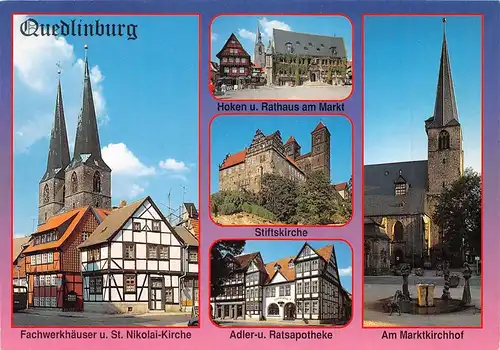 Quedlinburg a.H. Teilansichten Mehrbildkarte ngl 171.791