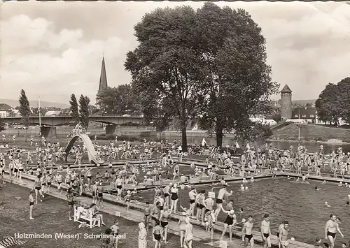 Holzminden, Weser, Schwimmbad gl1968 G5795